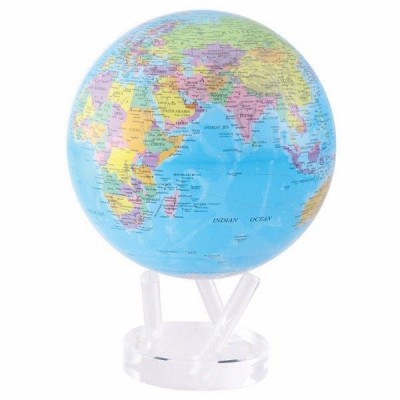 Mova Globe 8.5" BOE, Blue with Political Map Auto Rotating Globe 894220000069  183186947321